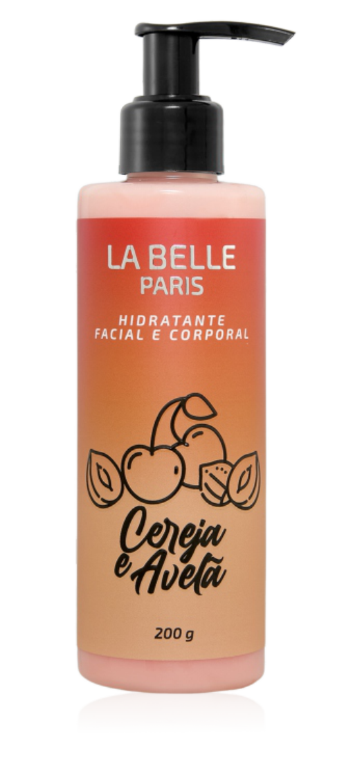 Hidratante Facial e Corporal Cereja e Avelã La Belle Paris